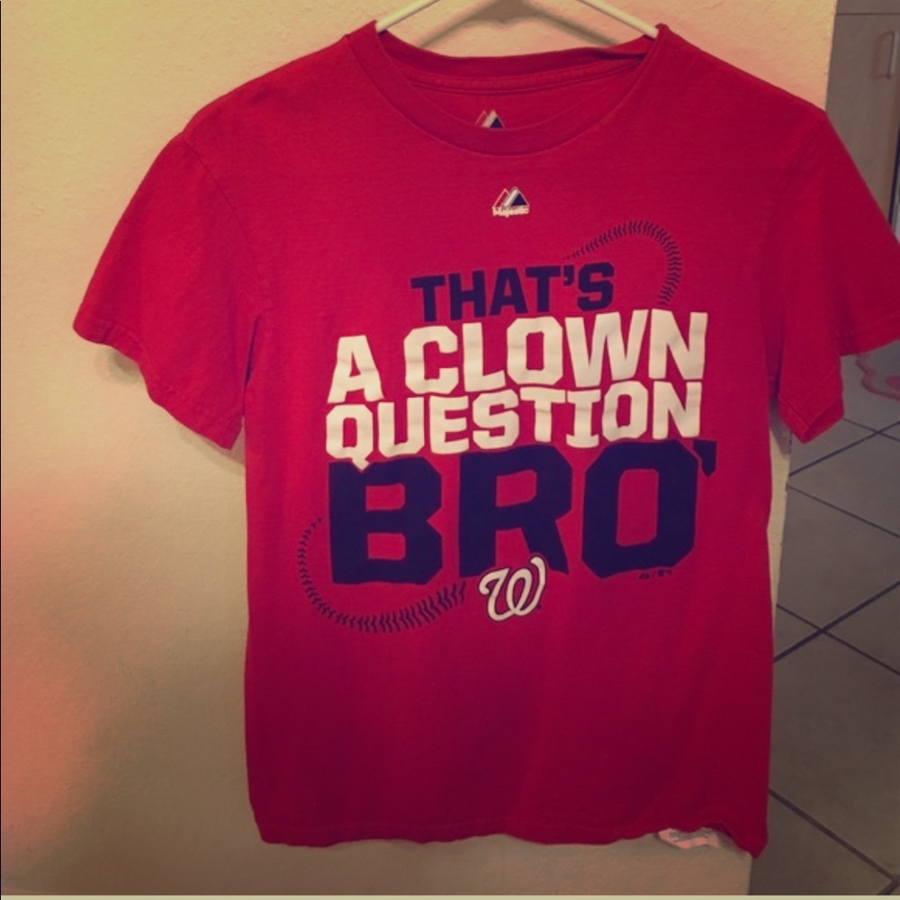 Majestic Bryce Harper “Clown Question” shirt